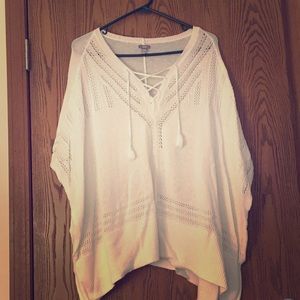 Aerie Knit poncho